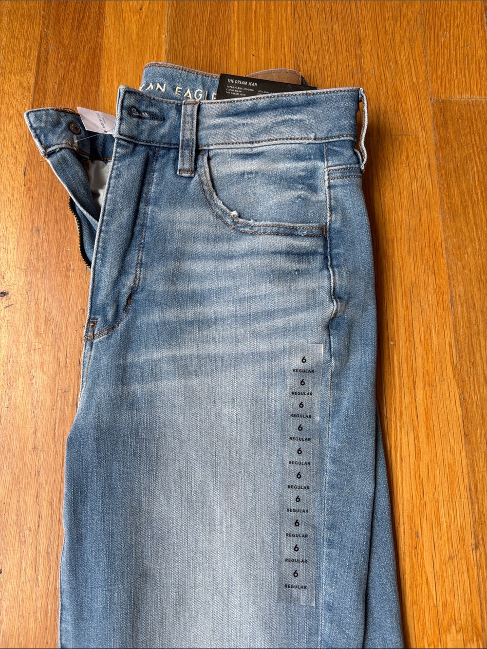 American Eagle Outfitters Men's Slim Straight Light Wash Jeans